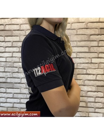 112 Acil Tshirt LACİVERT