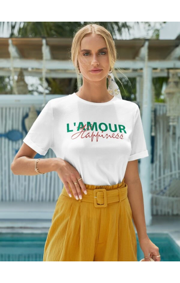 Lamour Baskılı Bayan T-shirt…