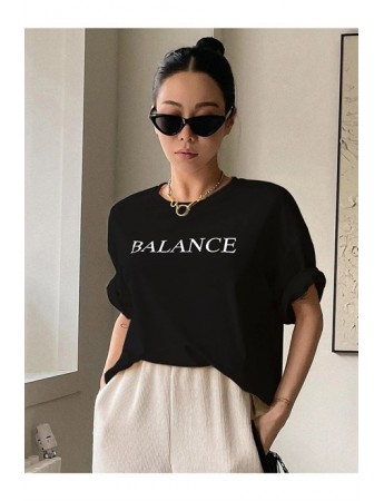 Balance Baskılı Bayan T-shirt