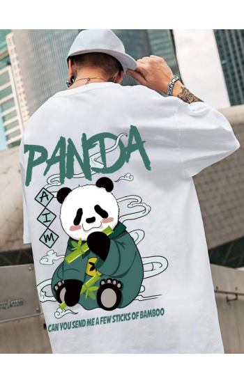 Panda Baskılı tişört Siyah…