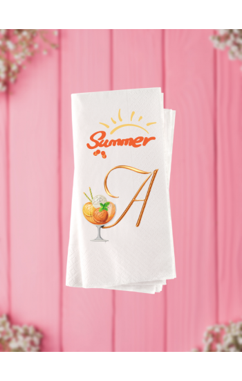 Summer Baskılı Konsept Peçete…