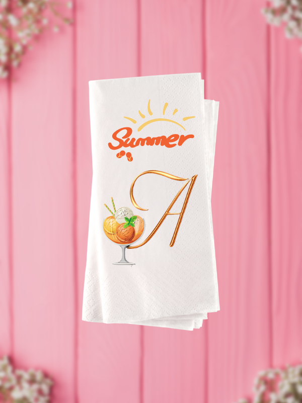 Summer Baskılı Konsept Peçete…