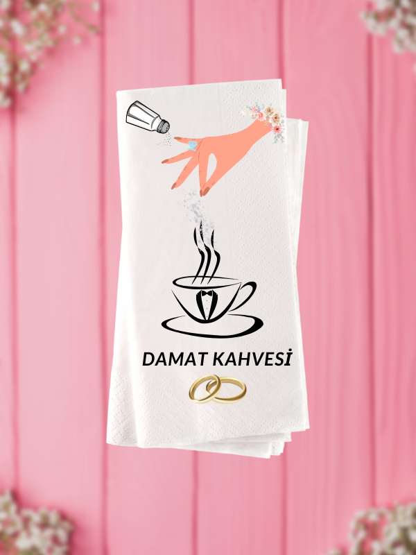 Damat Kahvesi Baskılı Konsept Peçete…