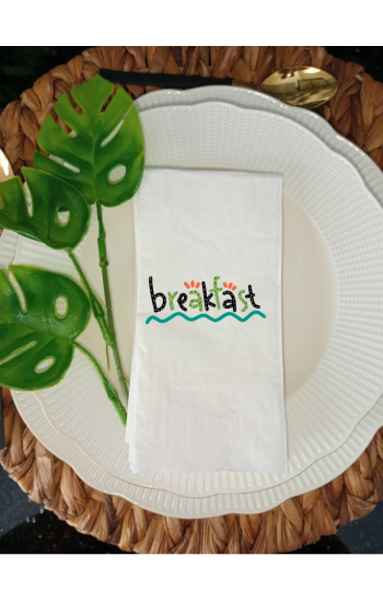 Breakfast Baskılı Sunum Peçete 20 Adet…