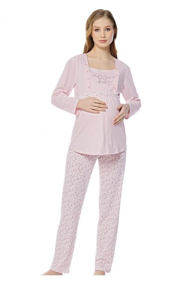 Bella Notte A Kalite Cotton Hamile Pijama Takımı 30222…