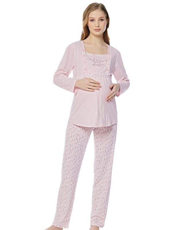 Bella Notte A Kalite Cotton Hamile Pijama Takımı 30222…