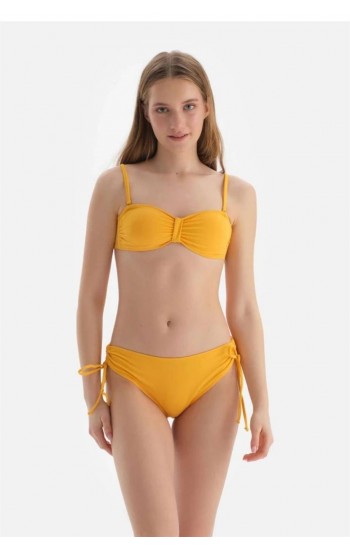 Bella Notte Straplez Sarı Bikini Üstü L01U…