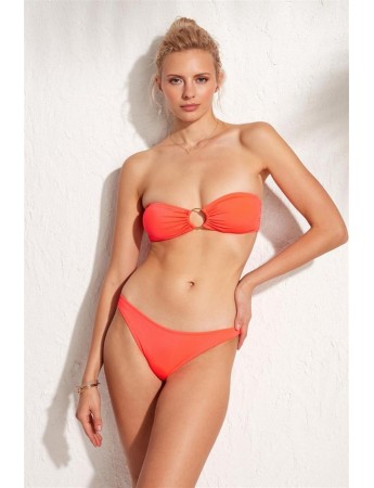 Bella Notte Straplez Neon Turuncu Bikini Takım N13T