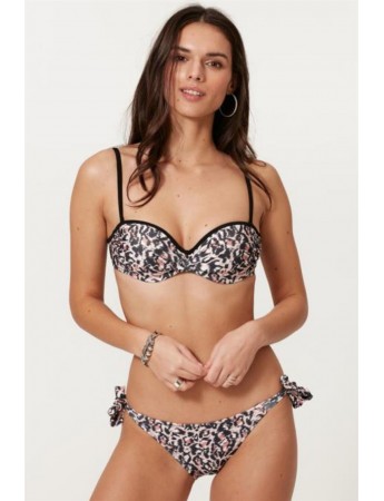 Bella Notte Dolgulu Leopar Bikini Takım N27T