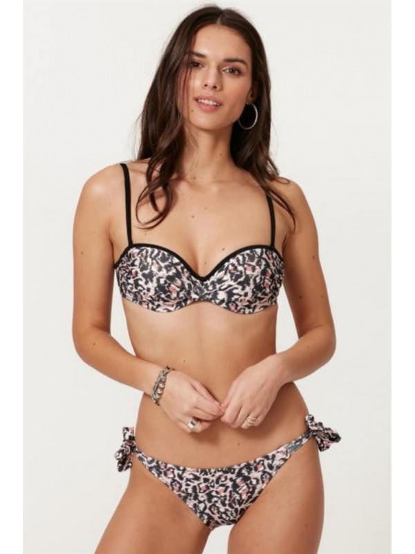 Bella Notte Dolgulu Leopar Bikini Takım N27T