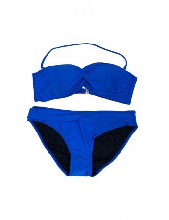 Bella Notte Straplez Mavi  Bikini Takım N44T