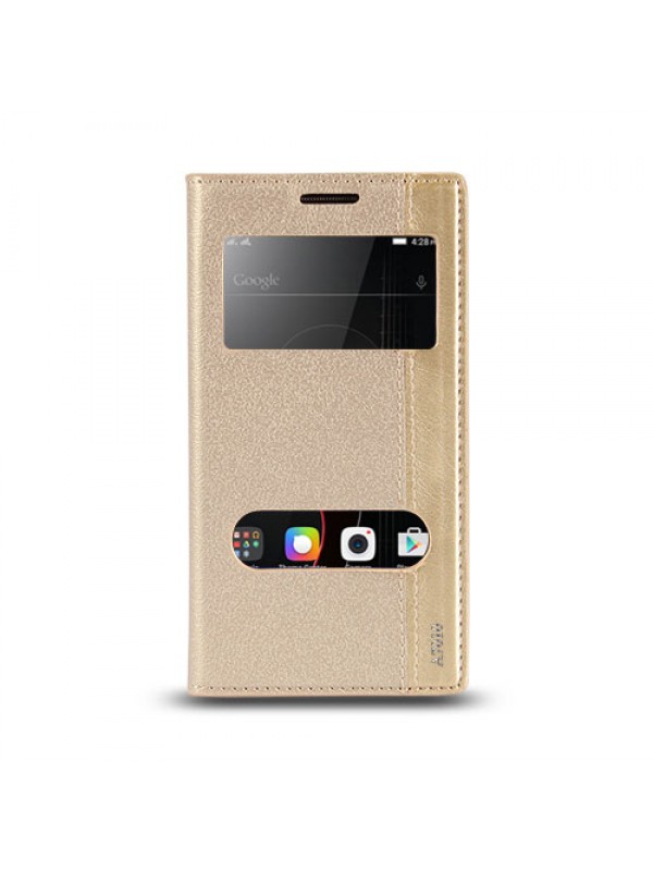 Lenovo A7010 Gizli Mıknatıslı Pencereli Magnum Kılıf Gold…