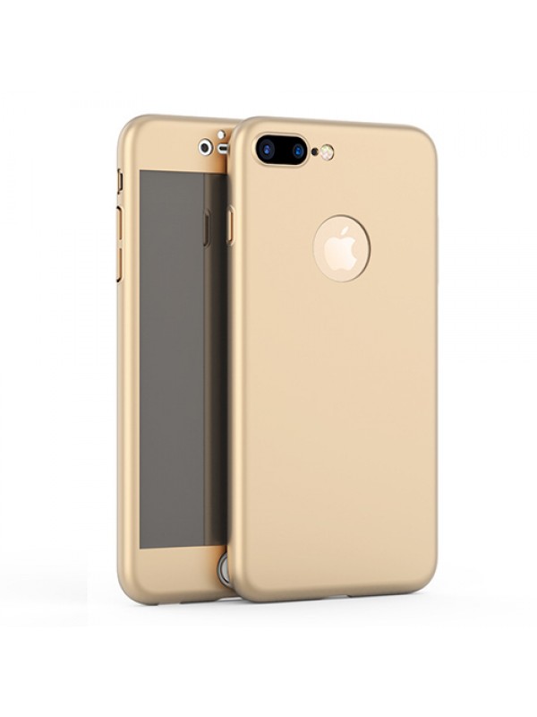 iPhone 7-8 Plus 360 Derece Koruma Arka Kapak Gold…