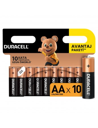 Duracell Basic Kalem Pil 10'lu Aa