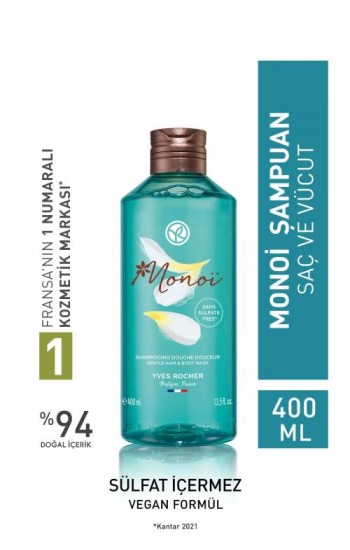 Yves Rocher Monoi Saç Ve Vücut Şampuanı 400 Ml…