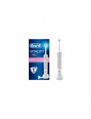 Oral-B Vitality D100 Box Beyaz Şarj Edilebilir Diş Fırçası Sensi Ultrathin