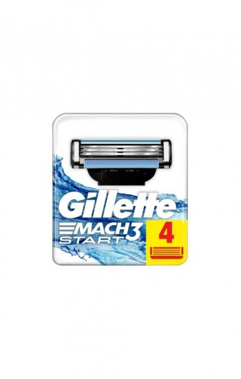 Gillette Mach 3 Start Tıraş Bıçağı 4'lü Yedek Başlık…