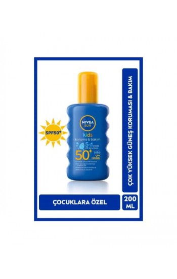 Nivea Sun Spf 50 Koruma & Bakım Çocuk Güneş Kremi 200 ml Sprey,ço…