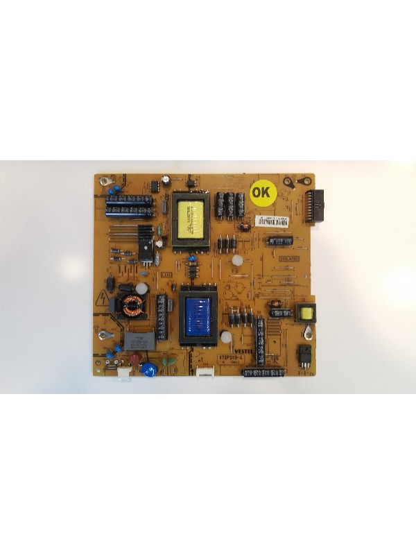 17IPS19-4, 23142572, Finlux 40FX7440F, Power Board, Besleme, Kart…