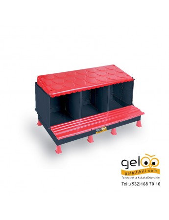 OTOMATİK TAVUK FOLLUK 3 GÖZLÜ PLASTİK DEMONTE FOLLUK chicken nesting boxes