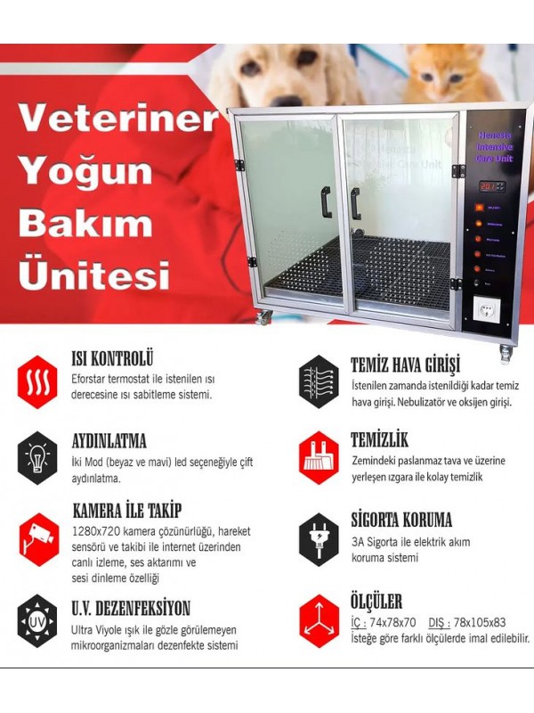 Veteriner Yoğun Bakım Ünitesi…