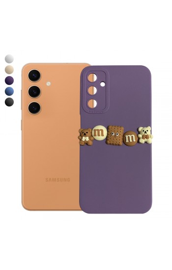 Samsung Galaxy S24 Kılıf 3D M Bear Kamera Korumalı Silikon Kapak…