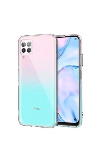 Huawei P40 Lite Kılıf FitCase Toz Koruma Tıpalı Şeffaf Arka Kapak…