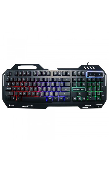 Konfulon V1 RGB Işıklı Metal Yüzey Kablolu Gaming Klavye…