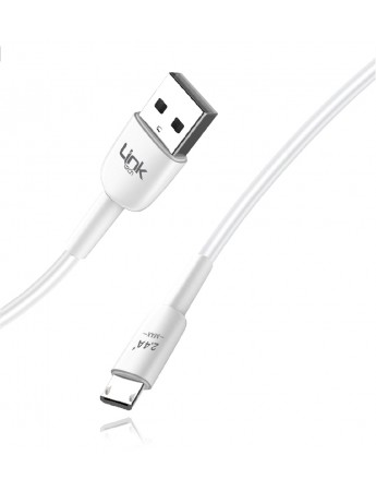 LinkTech K600 Soft Fast Micro USB Data/Şarj Kablosu 2.4A 1mt