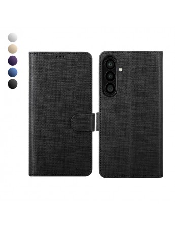 Samsung Galaxy A25 Kılıf FitCase Fabric Kapaklı Cüzdanlı