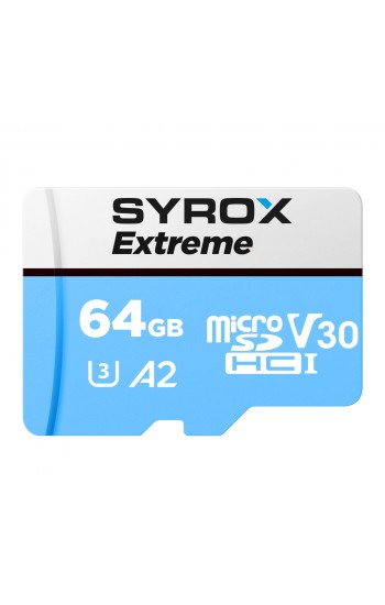 Syrox MC64 MicroSD 64GB Class 10 Hafıza Kartı…