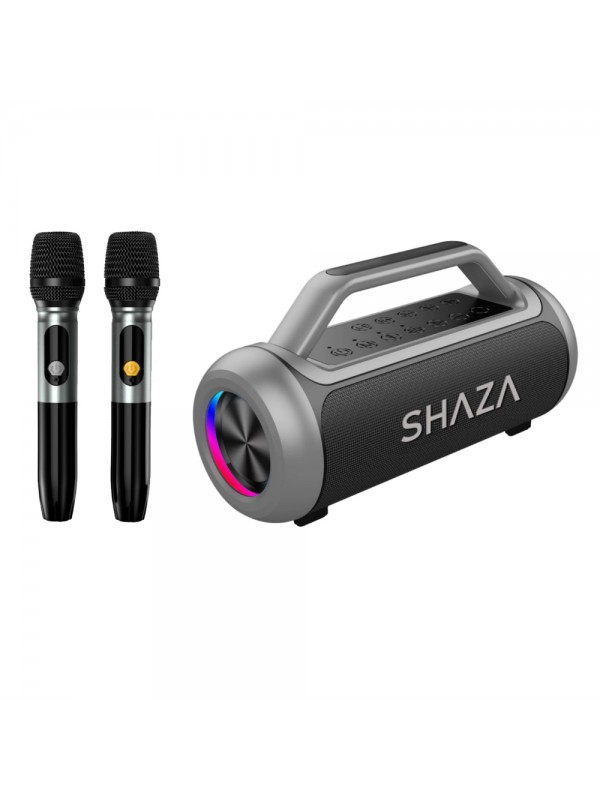 Shaza SS4503 80W RGB Çift Mikrofon Taşınabilir Bluetooth Hopar…