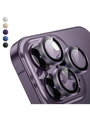 Shaza iPhone 14 Pro / iPhone 14 Pro Max Safir Kamera Lens Koruyucu 3lü Set