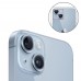 Shaza iPhone 15 / iPhone 15 Plus Safir Kamera Lens Koruyucu 3lü Set