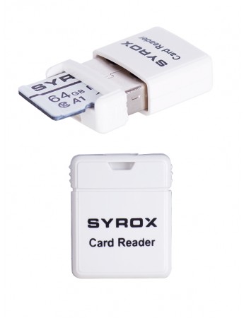 Syrox DT20 Micro SD Mini Kart Okuyucu USB-Micro SD - Beyaz