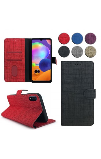 Huawei Y6 2019 Kılıf FitCase Fabric Kapaklı Cüzdanlı…