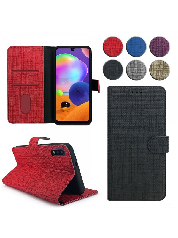 Huawei Y6 2019 Kılıf FitCase Fabric Kapaklı Cüzdanlı…