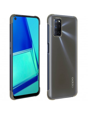 Oppo A52 / A72 Orijinal Kılıf Sert Arka Kapak PC047 Şeffaf-Siyah