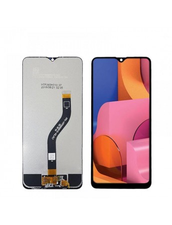 Samsung Galaxy A20s A207 LCD Ekran Dokunmatik Servis Orj - Siyah