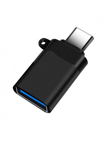 FitPlus USB to Type-C Çevirici OTG Adaptör USB3.0/Type-C - Siyah