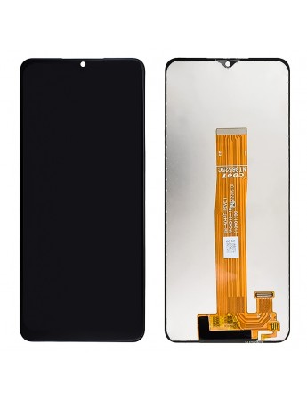 Samsung Galaxy A04s A047 LCD Ekran Dokunmatik Çıtasız Servis Orj - Siyah