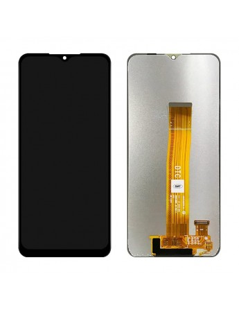 Samsung Galaxy A12 (s) A127 LCD Ekran Dokunmatik Çıtasız Servis Orj - Siyah