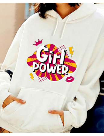 Girl Power Baskılı Sweat