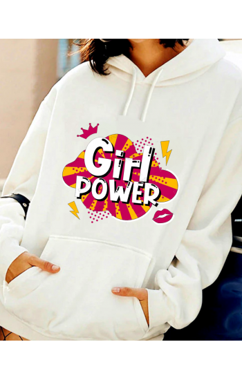 Girl Power Baskılı Sweat…