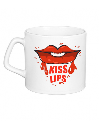 Kiss Lips Baskılı Kişiye Özel Kupa