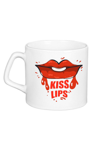 Kiss Lips Baskılı Kişiye Özel Kupa…