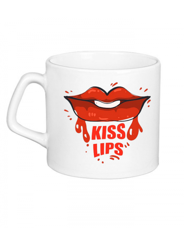 Kiss Lips Baskılı Kişiye Özel Kupa…