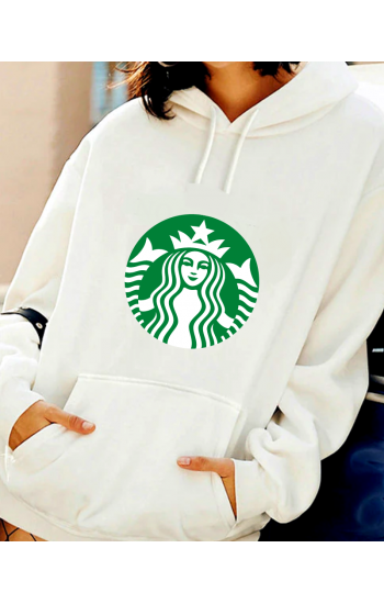 Starbucks baskılı kadın sweat…