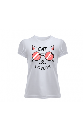 Kedi Baskılı Kadın T-shirt  01…