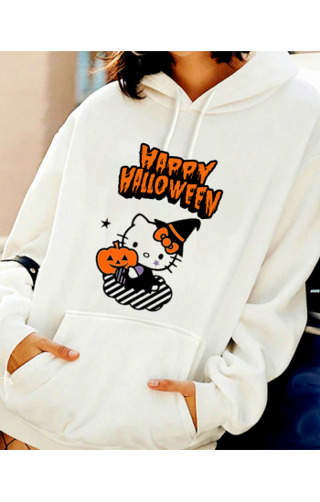 Halloween baskılı kadın sweat 04…